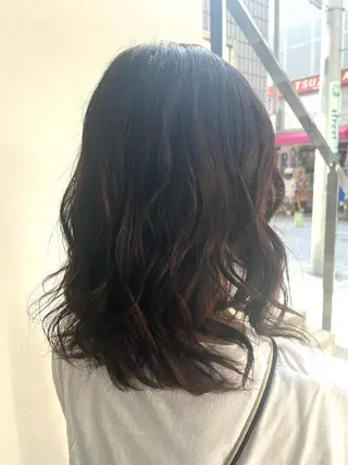 ミディアム カラー カラー/塚原里沙 川崎のヘアスタイル