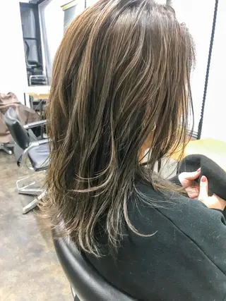 ミディアム 初めてでも失敗しない 透明感カラー Miiのヘアスタイル