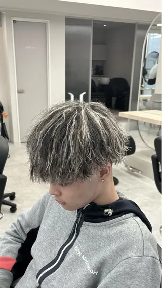 ショート カラー パーマ メンズ 【髪質改善💠艶髪】 よねゆうのヘアスタイル