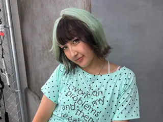 ミディアム カラー デザインカラー /rioのヘアスタイル
