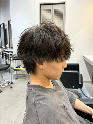 ショート パーマ メンズ レイヤー/大人メンズ パーマ🌀 平島拓也のヘアスタイル