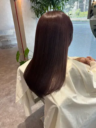 ロング カラー 井手 素子のヘアスタイル