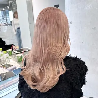 ロング カラー 渋谷ブリーチカラー✨ sara💛のヘアスタイル
