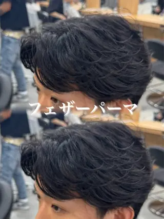 パーマ メンズ ツイスパ/シャドウ MANARUのヘアスタイル