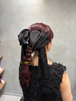ヘアアレンジ 上品♡ブラウン💎 アレンジ🩰Rimiのヘアスタイル