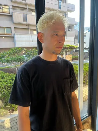 ショート カラー メンズ 永井駿祐【平尾 高宮】メンズカットのヘアスタイル