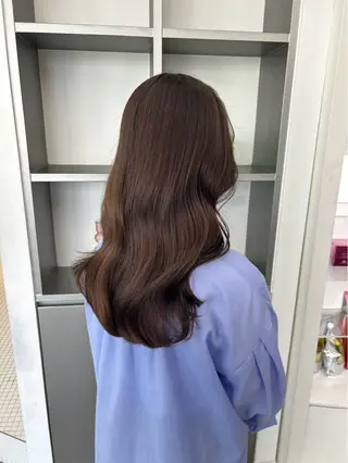 セミロング カラー ヘアアレンジ 💟ケア×ハイトーン 💟／ミオのヘアスタイル