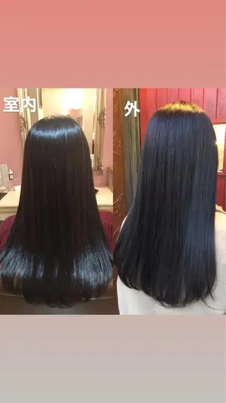 ロング カラー plaatje 義見のヘアスタイル