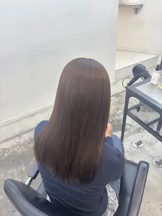 セミロング カラー ヘアアレンジ 💟艶髪ワンカラー 💟/ミオのヘアスタイル