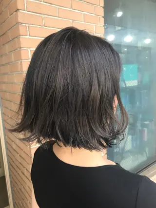 ミディアム カラー パーマ ヘアアレンジ メンズ キッズ ネイル マツエク・マツパ サロンドミルク 渋谷高比良のヘアスタイル