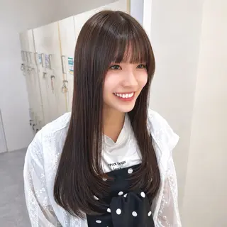ロング SAKI /カラー/神戸/三宮のヘアスタイル