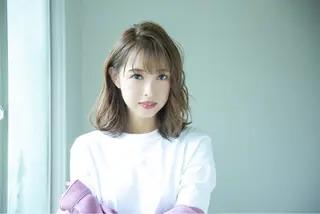 ミディアム カラー パーマ 髪質改善/縮毛矯正/ ボブ/槌矢圭悟のヘアスタイル
