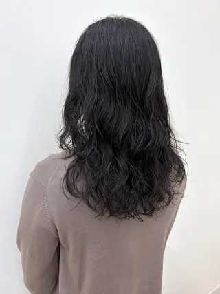 セミロング パーマ 後藤 陽花子のヘアスタイル