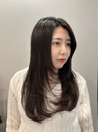 ロング 赤池 日菜子のヘアスタイル