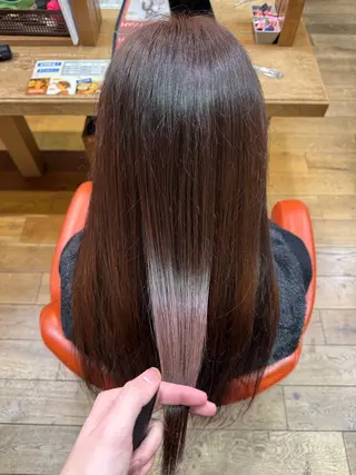 ロング カラー 川瀬 龍哉のヘアスタイル