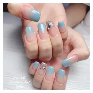 ミディアム ネイル 🐾enen style 🐾のネイルデザイン