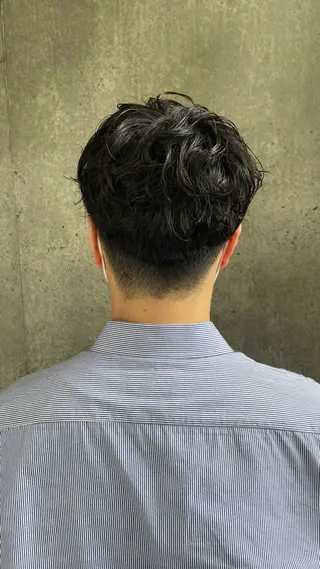 パーマ メンズ もりたみかこ 美容師お休み中のヘアスタイル