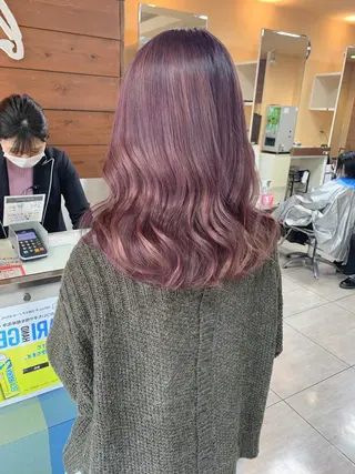 ミディアム レイヤー/艶髪カラー 森本くるみのヘアスタイル