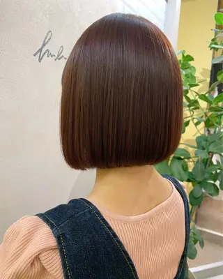 ショート カラー hubhair レイヤー/透明感のヘアスタイル