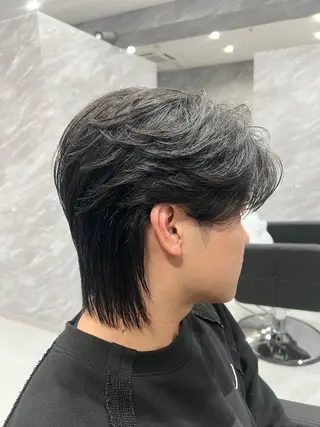 パーマ メンズ ulus kobe 藤枝大地のヘアスタイル
