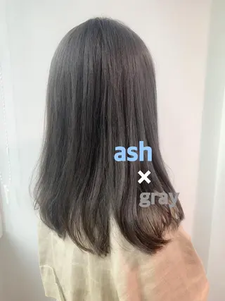 セミロング カラー ヘアアレンジ 透明感カラー/ レイヤー　YUKAのヘアスタイル