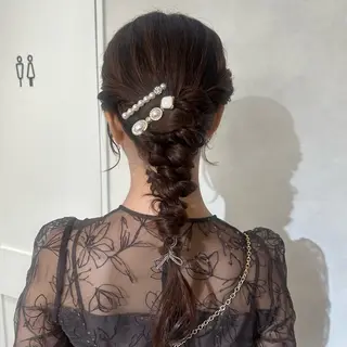 ヘアアレンジ 🎀絶対かわいい🎀 モテ髪ヘアセット🎶のヘアスタイル