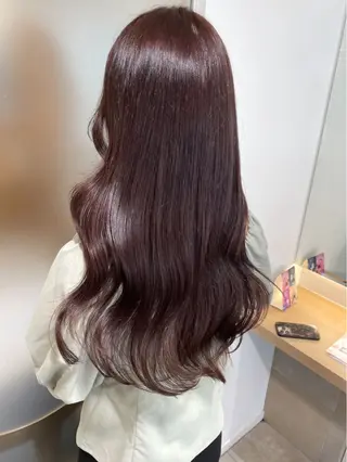 ロング カラー 佐藤 梨里花 ❤︎のヘアスタイル