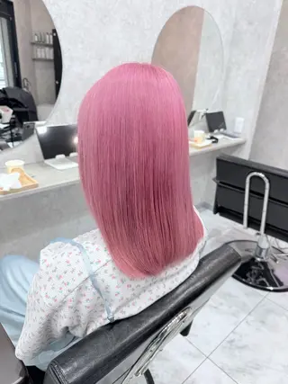 ミディアム カラー 🌺ハイトーン🌺 矢葺 なぎさ🌺🌺のヘアスタイル