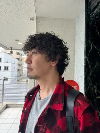 パーマ メンズ 椎葉 祐也のヘアスタイル