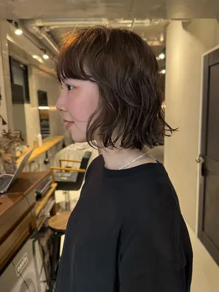 ミディアム パーマ 🧼柴田 健太郎🧼のヘアスタイル