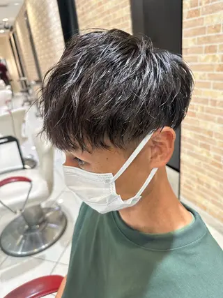 ショート パーマ メンズ 💈メンズ特化 美容師サキ💈のヘアスタイル