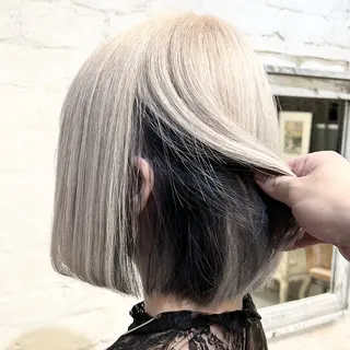 ショート カラー ✨ブリーチ支持No1 複雑履歴修正/舘岡のヘアスタイル