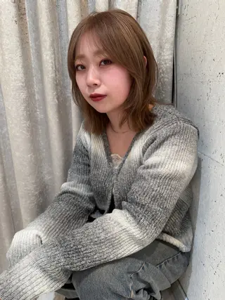 ミディアム カラー mai / linoah˚✧のヘアスタイル