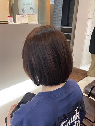 ミディアム mao♡ベージュ/ 似合わせカットのヘアスタイル