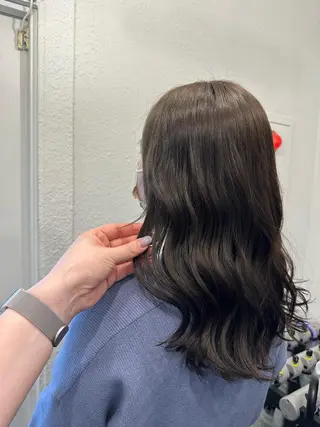 セミロング カラー ヘアアレンジ DANY🦋名駅✂︎ 艶髪/透明感カラーのヘアスタイル