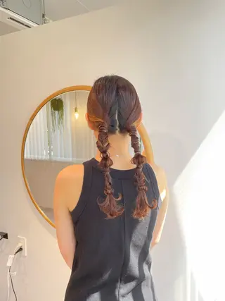 ロング ヘアアレンジ ひ な た⌇ elto 四条烏丸のヘアスタイル