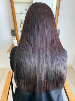ロング カラー 安田 里奈のヘアスタイル