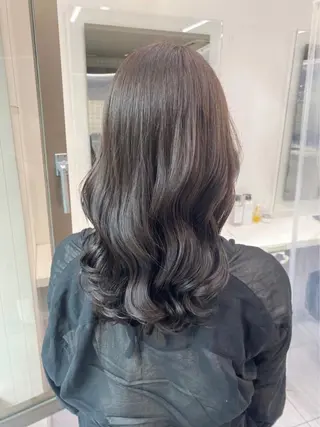 ロング カラー パーマ ヘアアレンジ メンズ キッズ ネイル マツエク・マツパ 上品＆韓国風 🥀海心🥀のヘアスタイル