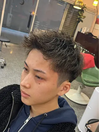 ミディアム パーマ 🌈予約の98%パ ーマ⭕️🌈福本のヘアスタイル