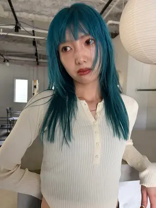 セミロング カラー 村上雅人 ナチュラルモードのヘアスタイル