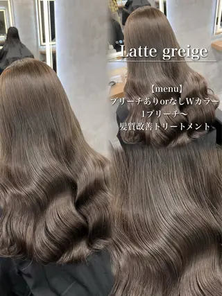 ロング カラー ヘアアレンジ ダメージレスカラー 🩵HIYO🩵のヘアスタイル