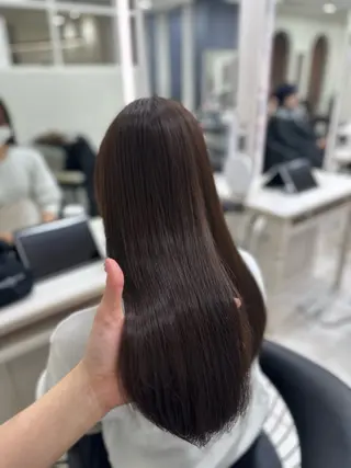 ロング パーマ レイヤー／ブリーチ 銀座/HARUKAのヘアスタイル