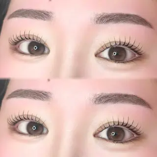 アイブロウ ｡ꕤ°₊sakura 束感まつ毛‎⊹𓈒✿のマツエク・マツパデザイン