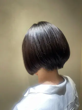 ショート ボブ／メンズパーマ 琢磨のヘアスタイル