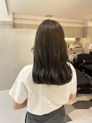 ロング カラー ヘアアレンジ ハイトーン/艶カラー 💎モエのヘアスタイル