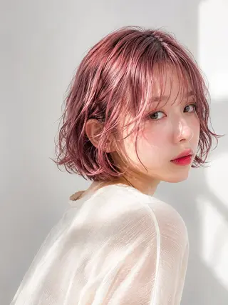 ショート パーマ 🍒暖色ボブ/パーマ /りゅうき🍒のヘアスタイル