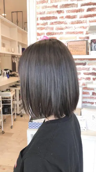 ミディアム カラー 東恩納 誠のヘアスタイル