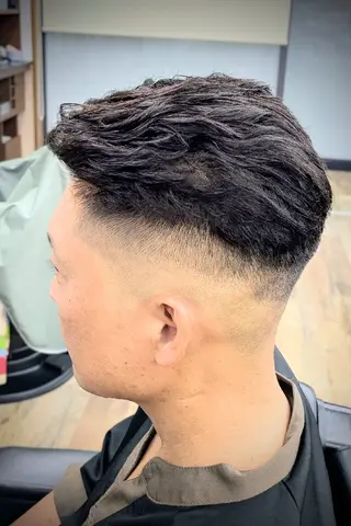 ショート パーマ 理容プラージュ燕三条 福井のヘアスタイル