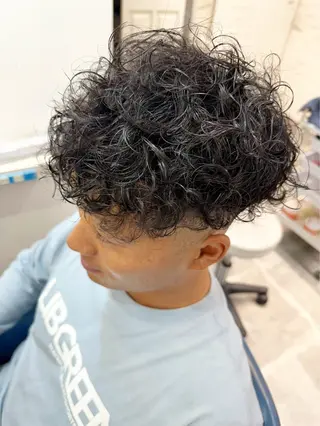 ショート パーマ メンズ 中目黒✂︎店長✂︎ TOMOHIROのヘアスタイル
