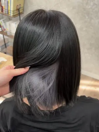ミディアム カラー 林 綾花のヘアスタイル